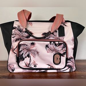 Coach Court Tote With Glowing Palm Print